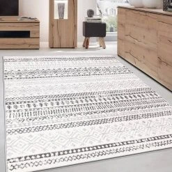 Gray 5 ft. x 7 ft. Distressed Boho Geometric Modern Area Rug by World Rug Gallery 12 Gray 5 ft. x 7 ft. Distressed Boho Geometric Modern Area Rug by World Rug Gallery -Shaw stor online gray world rug gallery area rugs 2080gray5x7 c3 1000