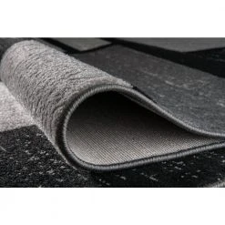 Contemporary Modern Boxes Gray 6 ft. 6 in. Round Area Rug by World Rug Gallery 9 Contemporary Modern Boxes Gray 6 ft. 6 in. Round Area Rug by World Rug Gallery -Shaw stor online gray world rug gallery area rugs 308gray6rnd c3 1000
