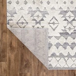 Tribal Southwestern High-Low Gray 2 ft. x 7 ft. Runner Area Rug by World Rug Gallery 9 Tribal Southwestern High-Low Gray 2 ft. x 7 ft. Runner Area Rug by World Rug Gallery -Shaw stor online gray world rug gallery area rugs 4019gray2x7 66 1000