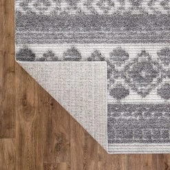 Southwestern Tribal Geometric High-Low Gray 5 ft. x 7 ft. Area Rug by World Rug Gallery 11 Southwestern Tribal Geometric High-Low Gray 5 ft. x 7 ft. Area Rug by World Rug Gallery -Shaw stor online gray world rug gallery area rugs 4022gray5x7 66 1000
