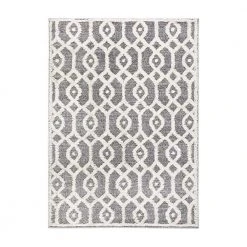 Moroccan Trellis High-Low Gray 5 ft. x 7 ft. Area Rug by World Rug Gallery