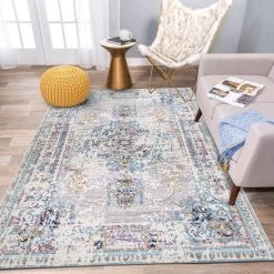 Boho Abstract Vintage Oriental Gray 7 ft. 10 in. x 10 ft. Area Rug by World Rug Gallery -Shaw stor online gray world rug gallery area rugs 6020gray8x10 1f 1000