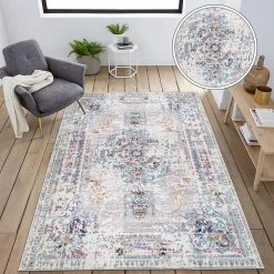 Boho Abstract Vintage Oriental Gray 7 ft. 10 in. x 10 ft. Area Rug by World Rug Gallery -Shaw stor online gray world rug gallery area rugs 6020gray8x10 c3 1000