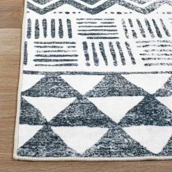 Gray 2 ft. x 7 ft. Bohemian Geometric Machine Washable Runner Rug by World Rug Gallery 12 Gray 2 ft. x 7 ft. Bohemian Geometric Machine Washable Runner Rug by World Rug Gallery -Shaw stor online gray world rug gallery area rugs 7017gray2x7 1f 1000