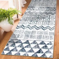 Gray 2 ft. x 7 ft. Bohemian Geometric Machine Washable Runner Rug by World Rug Gallery 13 Gray 2 ft. x 7 ft. Bohemian Geometric Machine Washable Runner Rug by World Rug Gallery -Shaw stor online gray world rug gallery area rugs 7017gray2x7 31 1000
