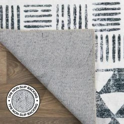 Gray 2 ft. x 7 ft. Bohemian Geometric Machine Washable Runner Rug by World Rug Gallery 9 Gray 2 ft. x 7 ft. Bohemian Geometric Machine Washable Runner Rug by World Rug Gallery -Shaw stor online gray world rug gallery area rugs 7017gray2x7 66 1000