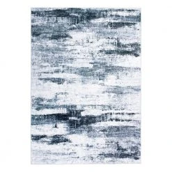 Gray 7 ft. 10 in. x 10 ft. Distressed Abstract Machine Washable Area Rug by World Rug Gallery
