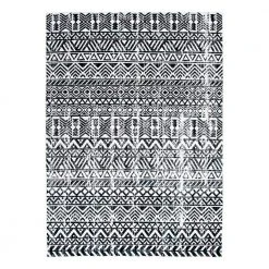 Gray 5 ft. x 7 ft. Distressed Boho Machine Washable Area Rug by World Rug Gallery