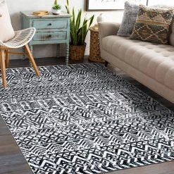 Gray 5 ft. x 7 ft. Distressed Boho Machine Washable Area Rug by World Rug Gallery 11 Gray 5 ft. x 7 ft. Distressed Boho Machine Washable Area Rug by World Rug Gallery -Shaw stor online gray world rug gallery area rugs 7022gray5x7 c3 1000
