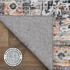 Gray 7 ft. 10 in. x 10 ft. Transitional Medallion Machine Washable Area Rug by World Rug Gallery 10 Gray 7 ft. 10 in. x 10 ft. Transitional Medallion Machine Washable Area Rug by World Rug Gallery -Shaw stor online gray world rug gallery area rugs 7029gray8x10 66 1000