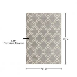 Modern Moroccan Trellis Gray 8 ft. x 9 ft. Area Rug by World Rug Gallery 14 Modern Moroccan Trellis Gray 8 ft. x 9 ft. Area Rug by World Rug Gallery -Shaw stor online gray world rug gallery area rugs 9101 gray 7 6 x 9 5 76 1000