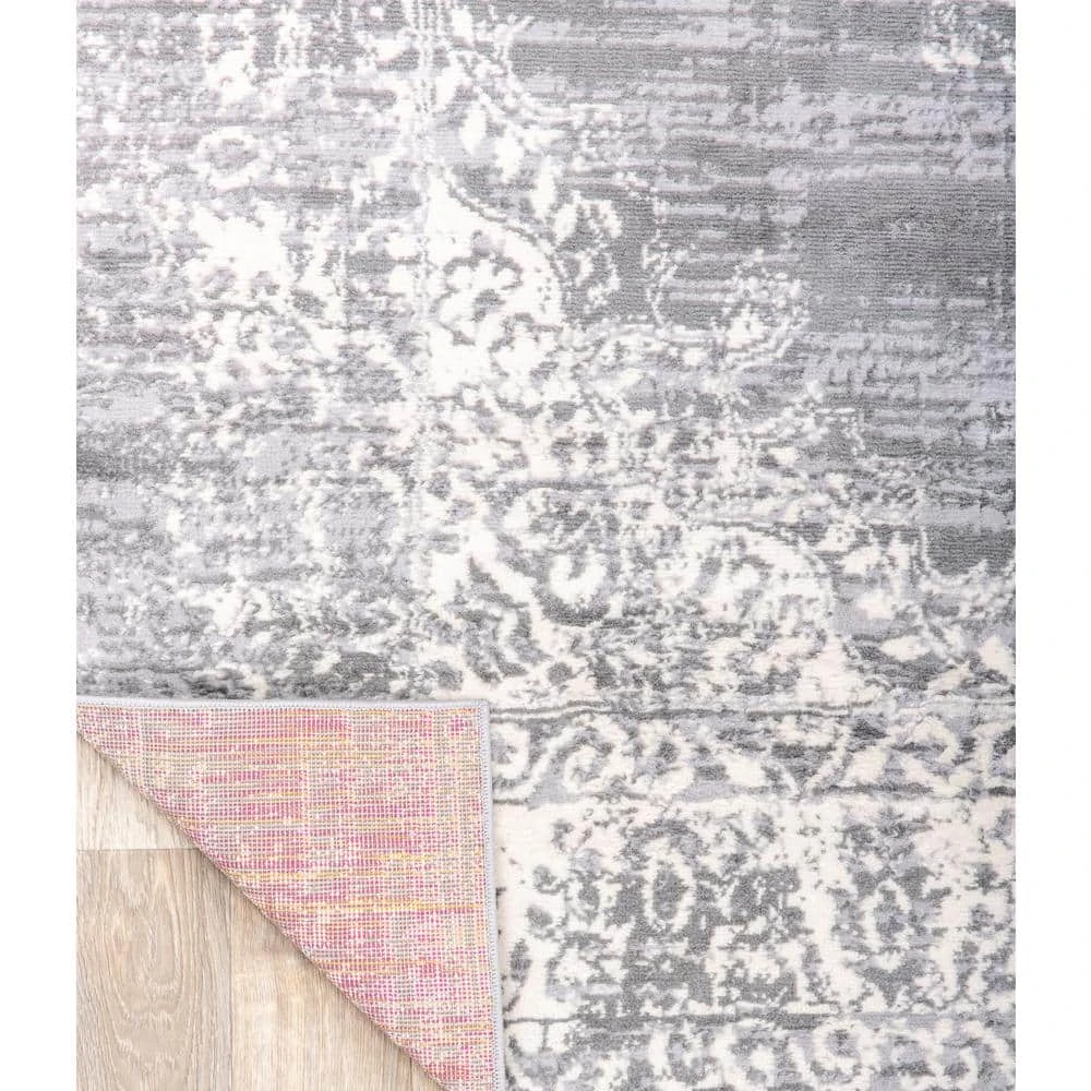 Vintage Distressed Traditional Design 2 ft. x 3 ft. Gray Area Rug by World Rug Gallery 2 Vintage Distressed Traditional Design 2 ft. x 3 ft. Gray Area Rug by World Rug Gallery - Image 2