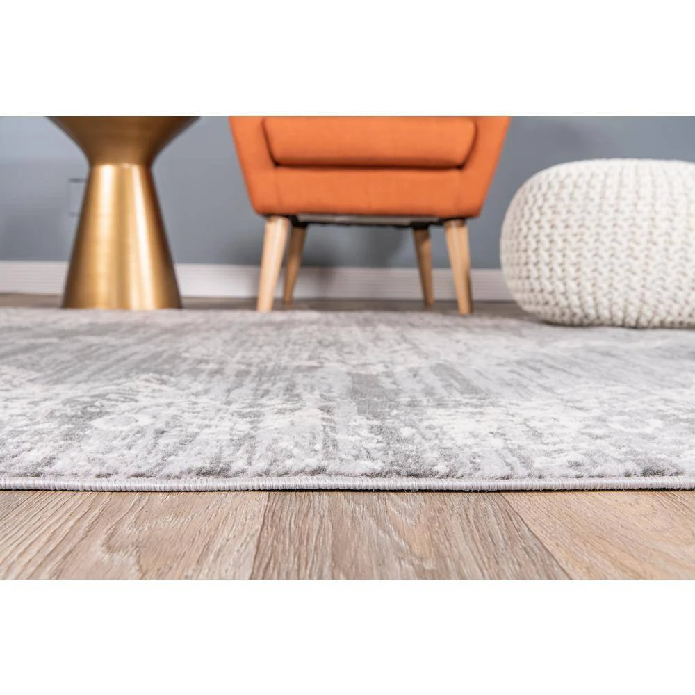 Vintage Distressed Traditional Design 2 ft. x 3 ft. Gray Area Rug by World Rug Gallery 3 Vintage Distressed Traditional Design 2 ft. x 3 ft. Gray Area Rug by World Rug Gallery - Image 3