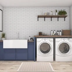 Chevron Boho Gray 18 in. x 30 in. Anti-Fatigue Standing Mat by World Rug Gallery -Shaw stor online gray world rug gallery kitchen mats 1005gray18x30 4f 1000