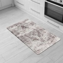 Distressed Traditional Gray 18"x30" Anti-Fatigue Standing Mat by World Rug Gallery -Shaw stor online gray world rug gallery kitchen mats 1013gray18x30 31 1000