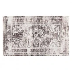 Distressed Traditional Gray 18"x30" Anti-Fatigue Standing Mat by World Rug Gallery