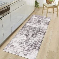 Distressed Traditional Gray 18"x47" Anti-Fatigue Standing Mat by World Rug Gallery 11 Distressed Traditional Gray 18"x47" Anti-Fatigue Standing Mat by World Rug Gallery -Shaw stor online gray world rug gallery kitchen mats 1013gray18x47 31 1000