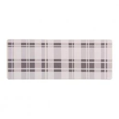 Plaid Gray 18 in. x 47 in. Anti-Fatigue Standing Mat by World Rug Gallery