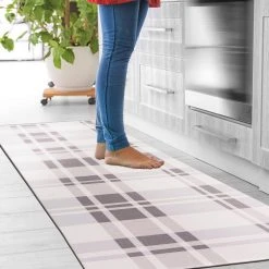 Plaid Gray 18 in. x 47 in. Anti-Fatigue Standing Mat by World Rug Gallery 8 Plaid Gray 18 in. x 47 in. Anti-Fatigue Standing Mat by World Rug Gallery -Shaw stor online gray world rug gallery kitchen mats 1017gray18x47 c3 1000