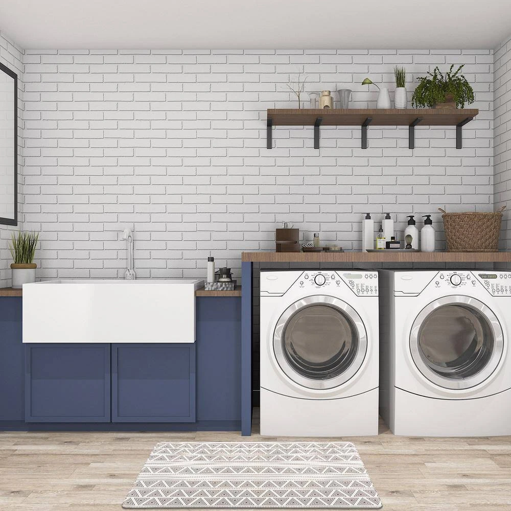 Boho Geometric Gray 18 in. x 30 in. Anti-Fatigue Standing Mat by World Rug Gallery 4 Boho Geometric Gray 18 in. x 30 in. Anti-Fatigue Standing Mat by World Rug Gallery - Image 4