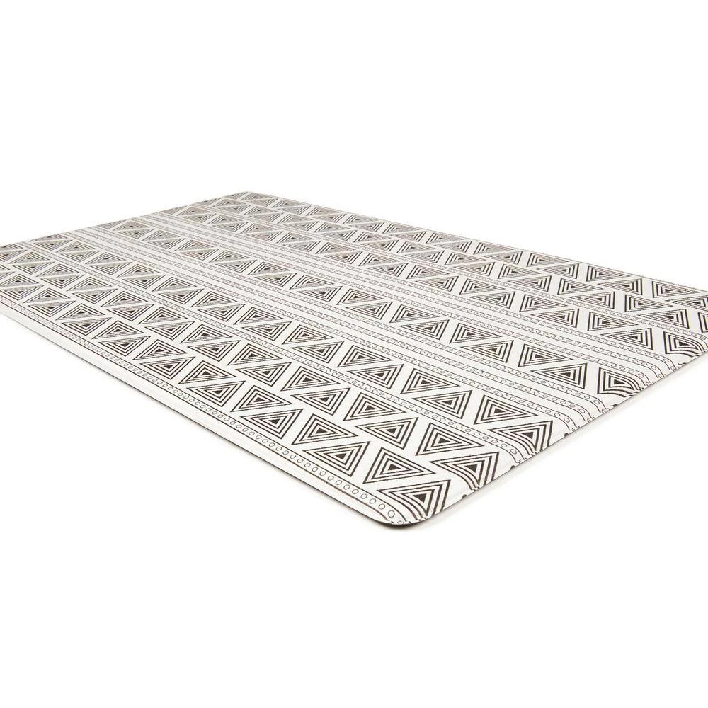Boho Geometric Gray 18 in. x 30 in. Anti-Fatigue Standing Mat by World Rug Gallery 2 Boho Geometric Gray 18 in. x 30 in. Anti-Fatigue Standing Mat by World Rug Gallery - Image 2