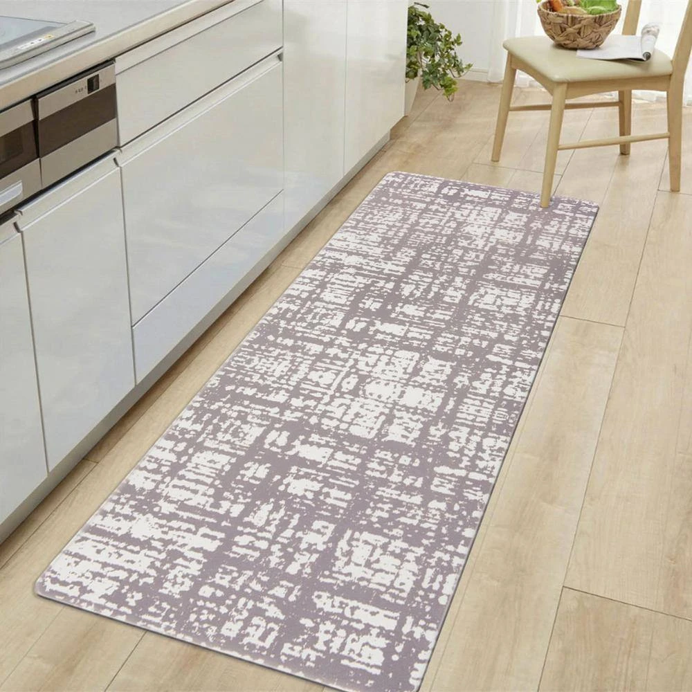 Contemporary Abstract Gray 18 in. x 47 in. Anti-Fatigue Standing Mat by World Rug Gallery 6 Contemporary Abstract Gray 18 in. x 47 in. Anti-Fatigue Standing Mat by World Rug Gallery - Image 6