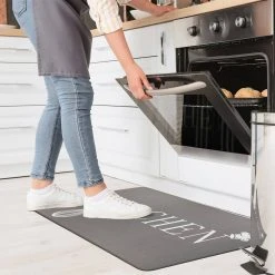 Kitchen Gray 18"x30" Anti-Fatigue Standing Mat by World Rug Gallery 10 Kitchen Gray 18"x30" Anti-Fatigue Standing Mat by World Rug Gallery -Shaw stor online gray world rug gallery kitchen mats 1030gray18x30 1f 1000