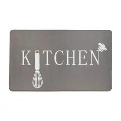 Kitchen Gray 18"x30" Anti-Fatigue Standing Mat by World Rug Gallery