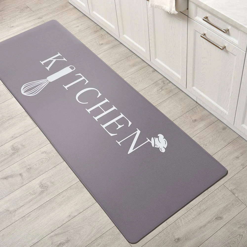 Kitchen Gray 18"x47" Anti-Fatigue Standing Mat by World Rug Gallery 5 Kitchen Gray 18"x47" Anti-Fatigue Standing Mat by World Rug Gallery - Image 5