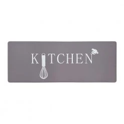 Kitchen Gray 18"x47" Anti-Fatigue Standing Mat by World Rug Gallery