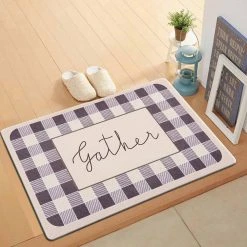 Gather Plaid Gray 18"x30" Anti-Fatigue Standing Mat by World Rug Gallery 8 Gather Plaid Gray 18"x30" Anti-Fatigue Standing Mat by World Rug Gallery -Shaw stor online gray world rug gallery kitchen mats 1031gray18x30 c3 1000