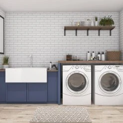 Modern Geometric Gray 18 in. x 30 in. Anti-Fatigue Standing Mat by World Rug Gallery -Shaw stor online gray world rug gallery kitchen mats 1034gray18x30 4f 1000