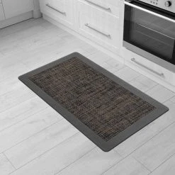 Textline Gray 18 in. x 30 in. Anti-Fatigue Standing Mat by World Rug Gallery 11 Textline Gray 18 in. x 30 in. Anti-Fatigue Standing Mat by World Rug Gallery -Shaw stor online gray world rug gallery kitchen mats 1040gray18x30 31 1000