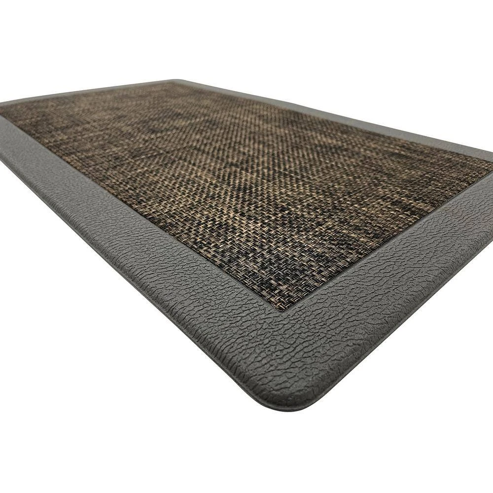 Textline Gray 18 in. x 30 in. Anti-Fatigue Standing Mat by World Rug Gallery 2 Textline Gray 18 in. x 30 in. Anti-Fatigue Standing Mat by World Rug Gallery - Image 2