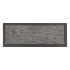 Textline Bordered Gray 18 in. x 47 in. Anti-Fatigue Standing Mat by World Rug Gallery