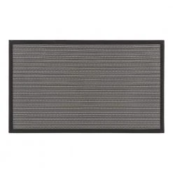 Stripe Textline Gray 18 in. x 30 in. Anti-Fatigue Standing Mat by World Rug Gallery