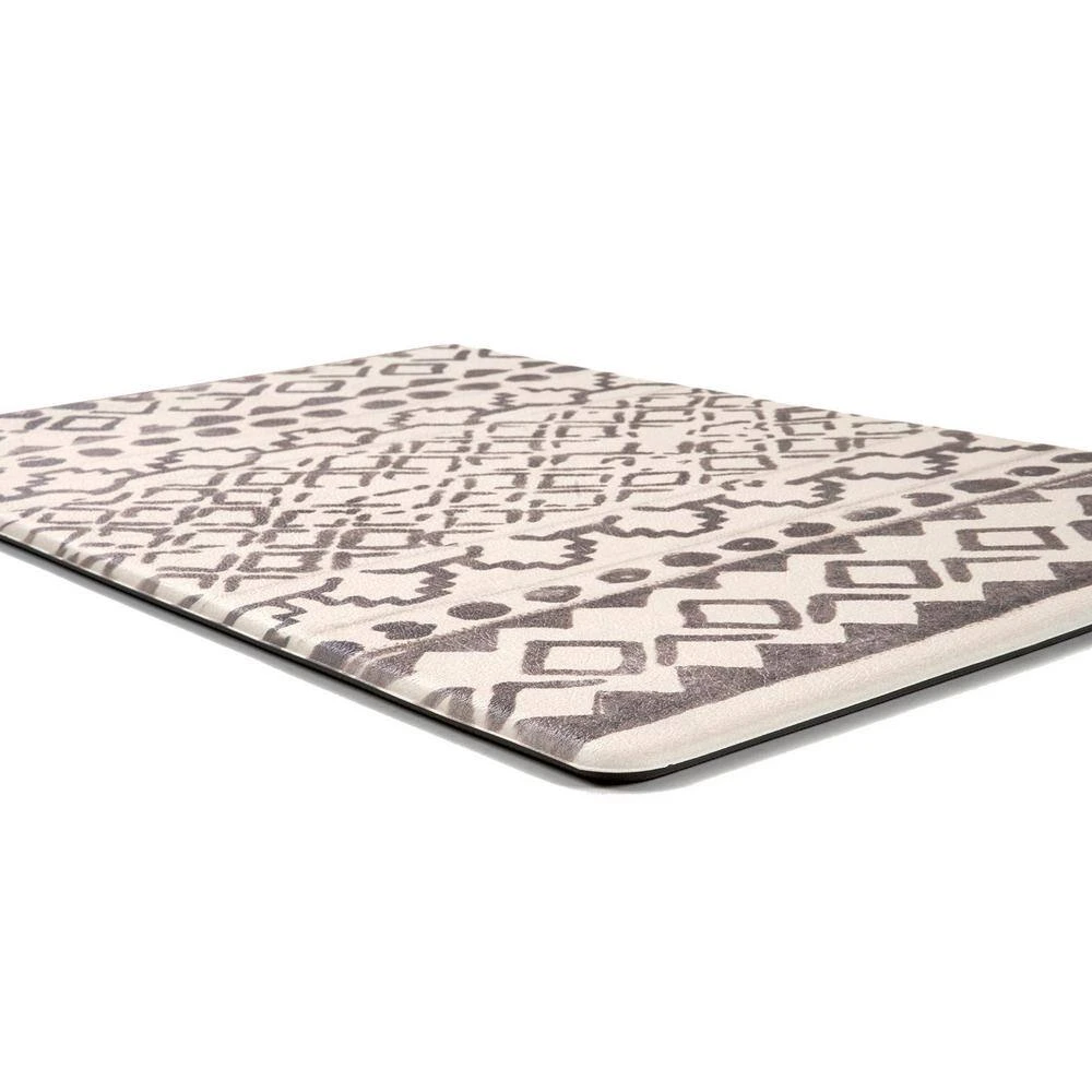 Gray Distressed Bohemian 18 in. x 30 in. Anti Fatigue Standing Mat by World Rug Gallery 2 Gray Distressed Bohemian 18 in. x 30 in. Anti Fatigue Standing Mat by World Rug Gallery - Image 2