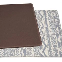 Gray Distressed Boho 18 in. x 47 in. Anti Fatigue Standing Mat by World Rug Gallery 8 Gray Distressed Boho 18 in. x 47 in. Anti Fatigue Standing Mat by World Rug Gallery -Shaw stor online gray world rug gallery kitchen mats 789gray18x47 66 1000