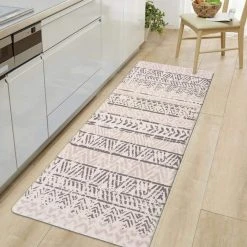 Gray Geometric Bohemian Design 18 in. x 47 in. Anti Fatigue Standing Mat by World Rug Gallery 11 Gray Geometric Bohemian Design 18 in. x 47 in. Anti Fatigue Standing Mat by World Rug Gallery -Shaw stor online gray world rug gallery kitchen mats 814gray18x47 31 1000