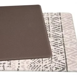 Gray Geometric Bohemian Design 18 in. x 47 in. Anti Fatigue Standing Mat by World Rug Gallery 8 Gray Geometric Bohemian Design 18 in. x 47 in. Anti Fatigue Standing Mat by World Rug Gallery -Shaw stor online gray world rug gallery kitchen mats 814gray18x47 66 1000