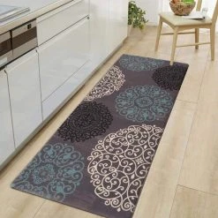 Gray 18 in. x 47 in. Contemporary Modern Floral Anti Fatigue Standing Mat by World Rug Gallery 11 Gray 18 in. x 47 in. Contemporary Modern Floral Anti Fatigue Standing Mat by World Rug Gallery -Shaw stor online gray world rug gallery kitchen mats 993gray18x47 31 1000