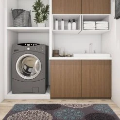 Gray 18 in. x 47 in. Contemporary Modern Floral Anti Fatigue Standing Mat by World Rug Gallery 9 Gray 18 in. x 47 in. Contemporary Modern Floral Anti Fatigue Standing Mat by World Rug Gallery -Shaw stor online gray world rug gallery kitchen mats 993gray18x47 c3 1000