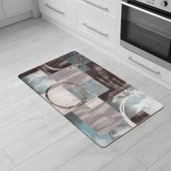 Gray 18 in. x 30 in. Contemporary Abstract Circles Anti Fatigue Standing Mat by World Rug Gallery 11 Gray 18 in. x 30 in. Contemporary Abstract Circles Anti Fatigue Standing Mat by World Rug Gallery -Shaw stor online gray world rug gallery kitchen mats 994gray18x30 31 1000