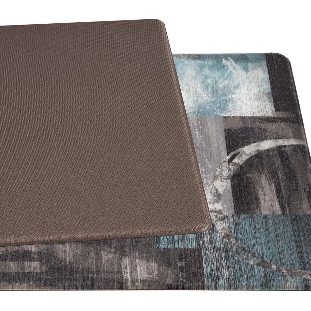 Gray 18 in. x 30 in. Contemporary Abstract Circles Anti Fatigue Standing Mat by World Rug Gallery 3 Gray 18 in. x 30 in. Contemporary Abstract Circles Anti Fatigue Standing Mat by World Rug Gallery - Image 3