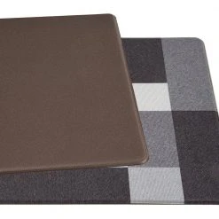 Gray 18 in. x 47 in. Modern Boxes Design Anti Fatigue Standing Mat by World Rug Gallery 8 Gray 18 in. x 47 in. Modern Boxes Design Anti Fatigue Standing Mat by World Rug Gallery -Shaw stor online gray world rug gallery kitchen mats 998gray18x47 66 1000