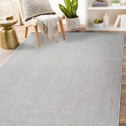 Gray 7 ft. 10 in. x 10 ft. Solid Flatweave Indoor/Outdoor Area Rug by World Rug Gallery 18 Gray 7 ft. 10 in. x 10 ft. Solid Flatweave Indoor/Outdoor Area Rug by World Rug Gallery -Shaw stor online gray world rug gallery outdoor rugs 5011gray8x10 76 1000