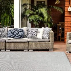 Gray 7 ft. 10 in. x 10 ft. Solid Flatweave Indoor/Outdoor Area Rug by World Rug Gallery 14 Gray 7 ft. 10 in. x 10 ft. Solid Flatweave Indoor/Outdoor Area Rug by World Rug Gallery -Shaw stor online gray world rug gallery outdoor rugs 5011gray8x10 c3 1000