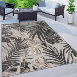 Gray 7 ft. 10 in. x 10 ft. Floral Leaves Indoor/Outdoor Area Rug by World Rug Gallery 12 Gray 7 ft. 10 in. x 10 ft. Floral Leaves Indoor/Outdoor Area Rug by World Rug Gallery -Shaw stor online gray world rug gallery outdoor rugs 8012gray8x10 c3 1000