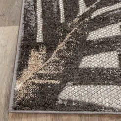 Gray 7 ft. 10 in. x 10 ft. Floral Leaves Indoor/Outdoor Area Rug by World Rug Gallery 16 Gray 7 ft. 10 in. x 10 ft. Floral Leaves Indoor/Outdoor Area Rug by World Rug Gallery -Shaw stor online gray world rug gallery outdoor rugs 8012gray8x10 fa 1000