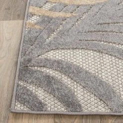 Gray 5 ft. x 7 ft. Contemporary Tropical Large Floral Indoor/Outdoor Area Rug by World Rug Gallery 16 Gray 5 ft. x 7 ft. Contemporary Tropical Large Floral Indoor/Outdoor Area Rug by World Rug Gallery -Shaw stor online gray world rug gallery outdoor rugs 8013gray5x7 fa 1000